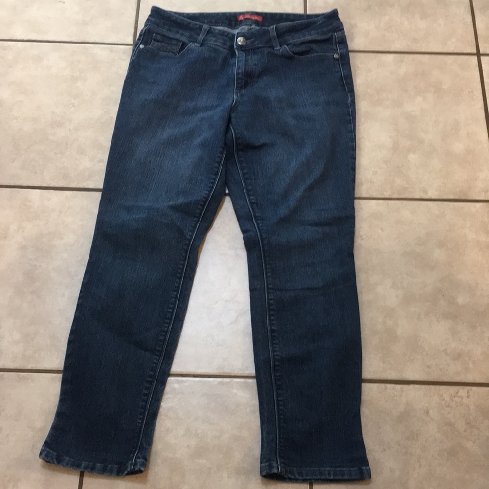 Straight Leg Blue Jeans